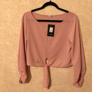 FASHION NOVA Mauve swipe right top